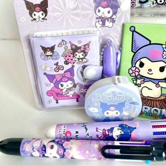 💜(KUR332) Kuromi Adorable 12-Piece Pencil Case Fun Bundle! - Picture 3 of 5